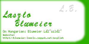 laszlo blumeier business card